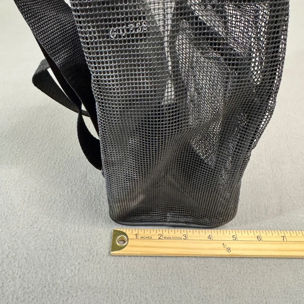 Guess Backpack Womens Medium Black Mesh Sporty Streetwear Utility Bag